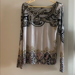 Paisley Long Sleeve Women's Top